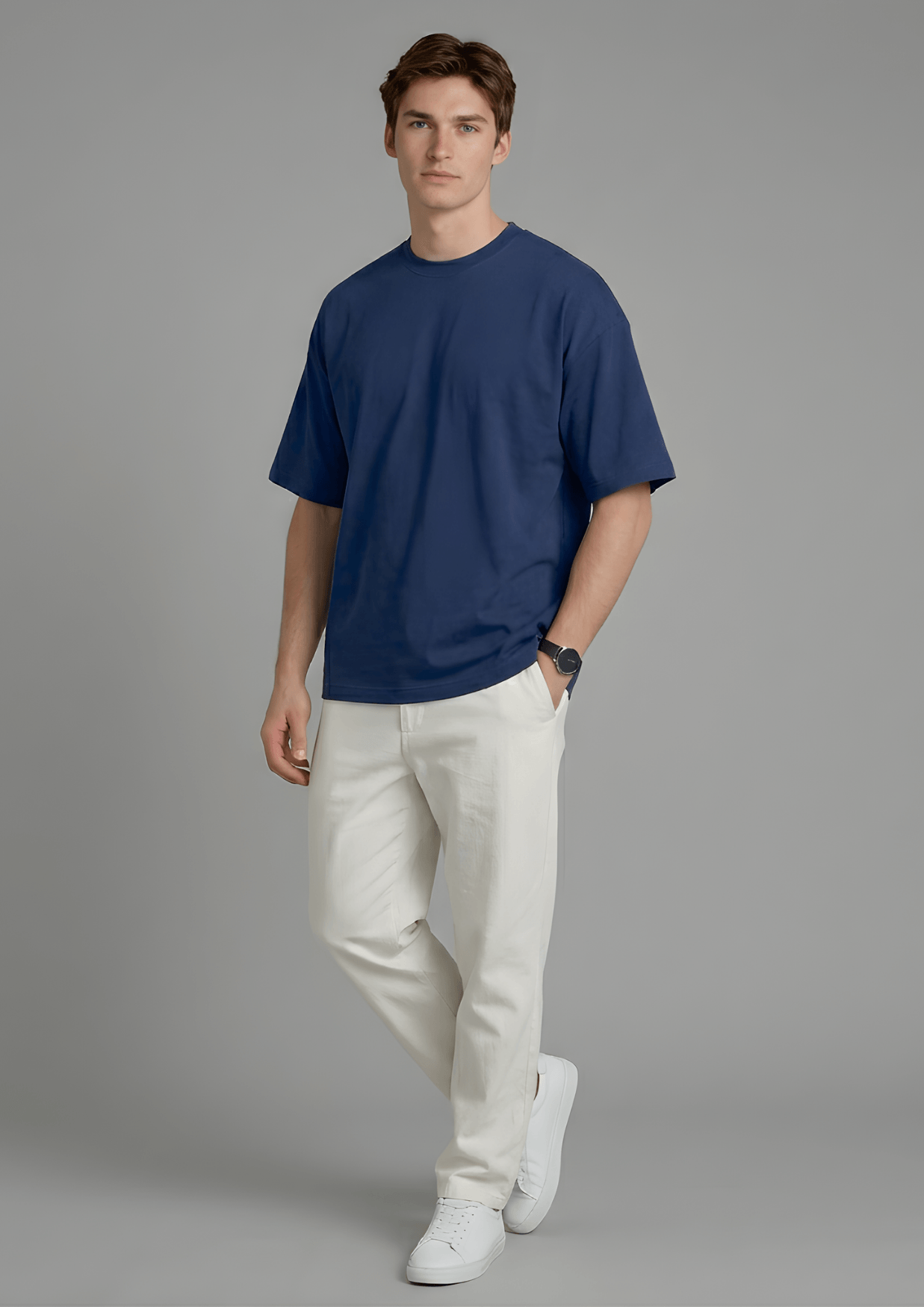 Men’s Oversized Essential T-Shirt – Navy