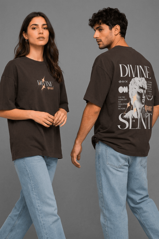 Unisex Printed Oversized  T-Shirt – DIVINE SEINT
