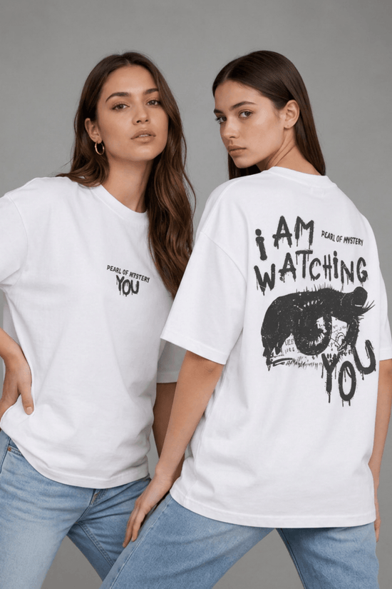 Women’s Oversized Graphic T-Shirt – Pearl Of Mystery