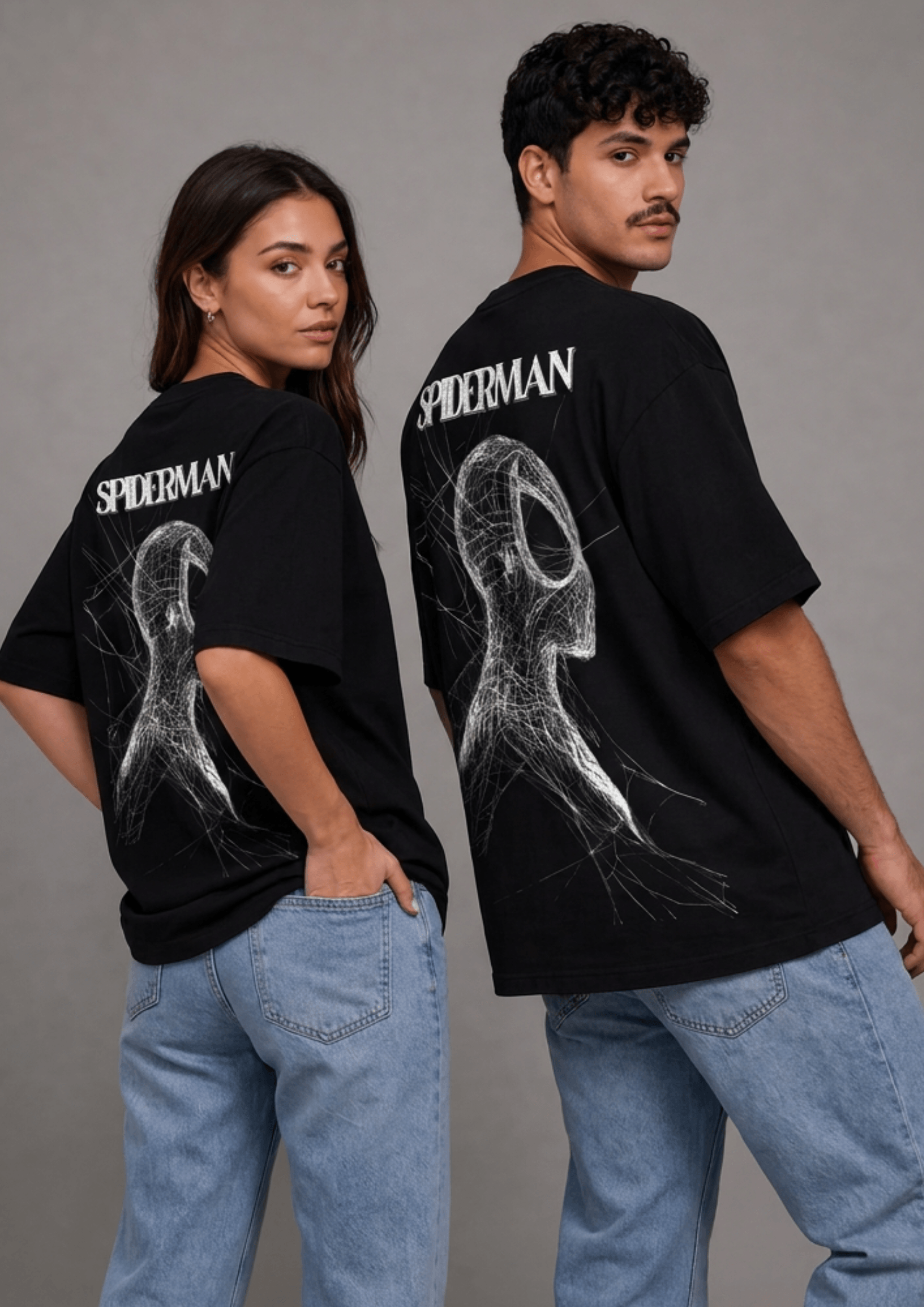Unisex Printed Oversized  T-Shirt – SPIDER MAN