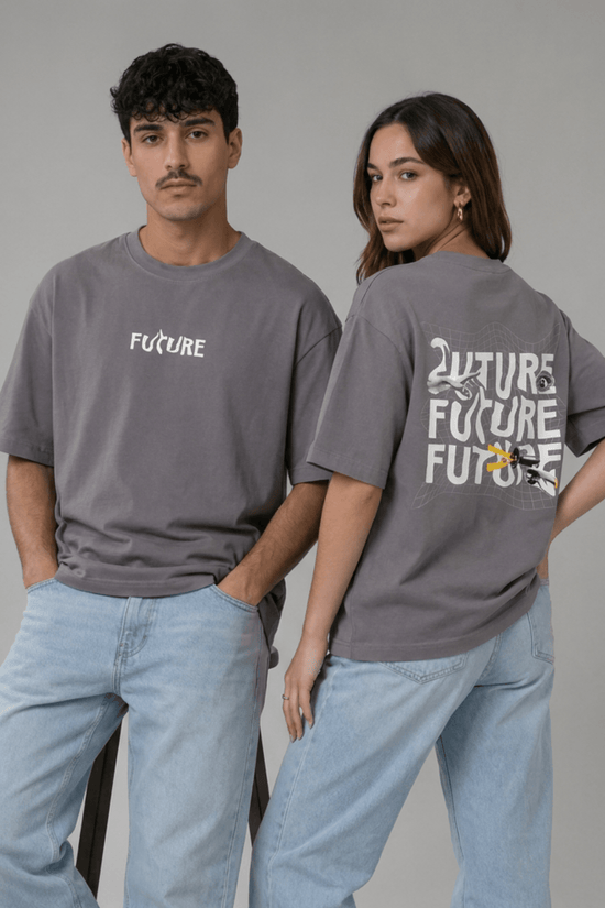 Unisex Oversized Graphic T-Shirt – Future Vision Edition