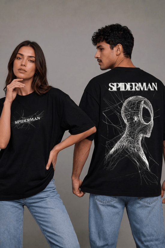Unisex Printed Oversized  T-Shirt – SPIDER MAN