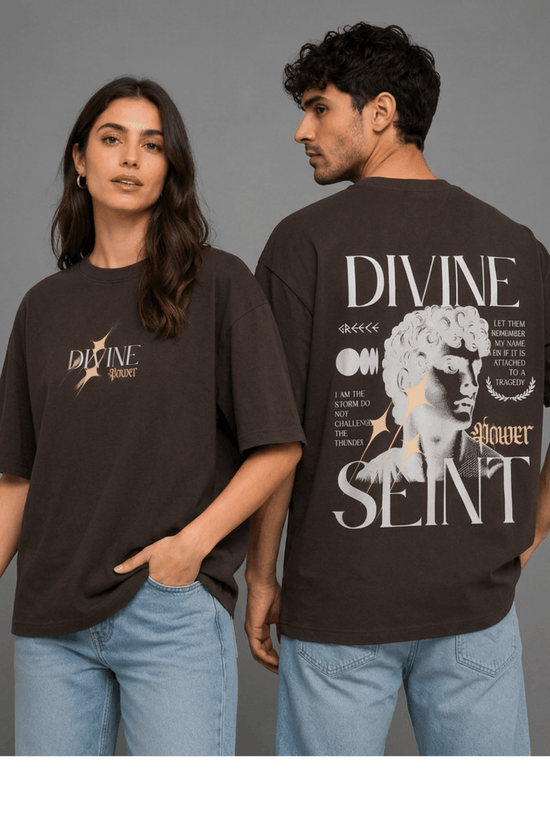 Unisex Printed Oversized  T-Shirt – DIVINE SEINT