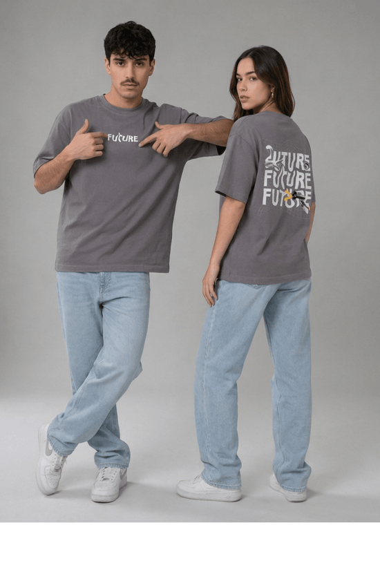 Unisex Oversized Graphic T-Shirt – Future Vision Edition
