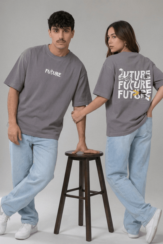 Unisex Oversized Graphic T-Shirt – Future Vision Edition