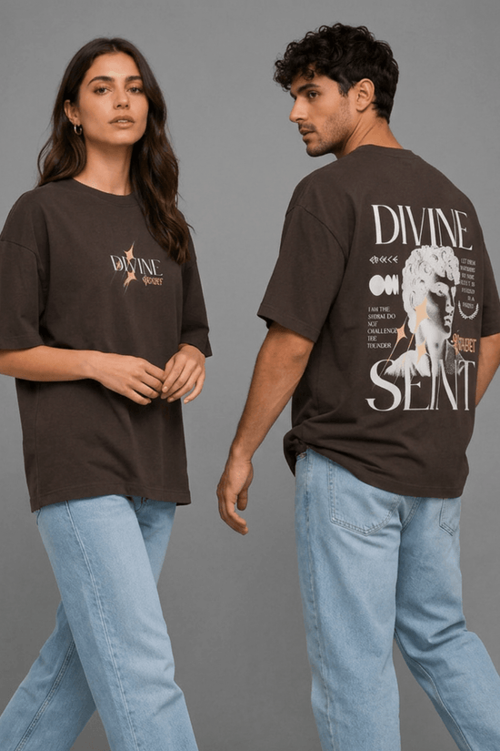Unisex Printed Oversized  T-Shirt – DIVINE SEINT
