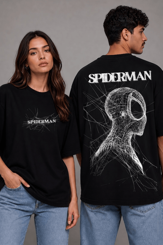 Unisex Printed Oversized  T-Shirt – SPIDER MAN