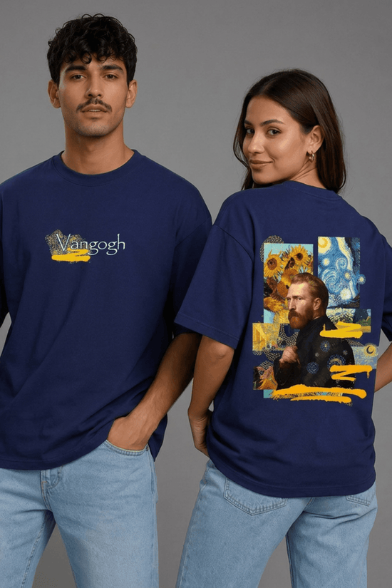 Unisex Printed Oversized  T-Shirt – Vangogh