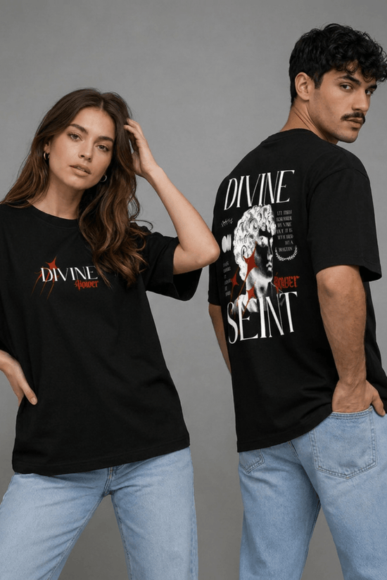 Unisex Printed Oversized  T-Shirt – DIVINE SEINT