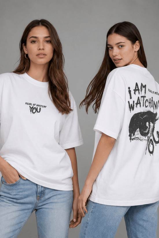 Women’s Oversized Graphic T-Shirt – Pearl Of Mystery