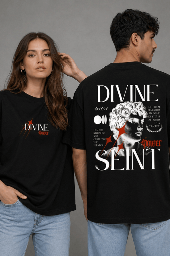 Unisex Printed Oversized  T-Shirt – DIVINE SEINT
