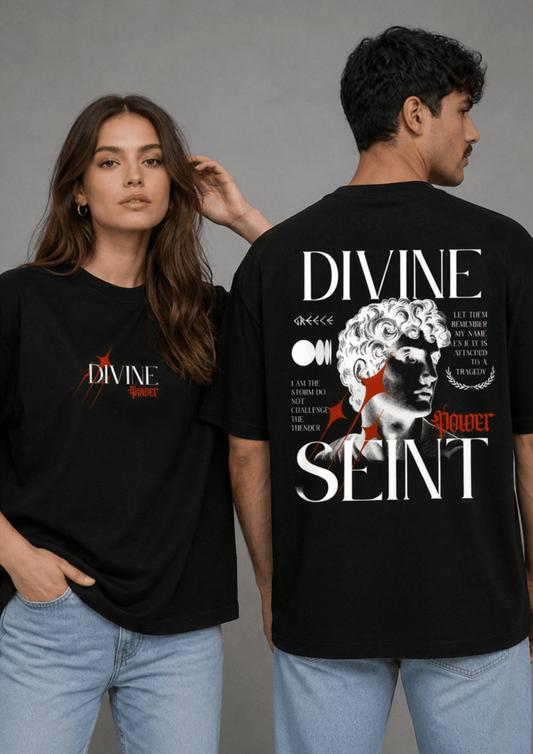 Unisex Printed Oversized  T-Shirt – DIVINE SEINT