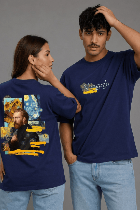 Unisex Printed Oversized  T-Shirt – Vangogh