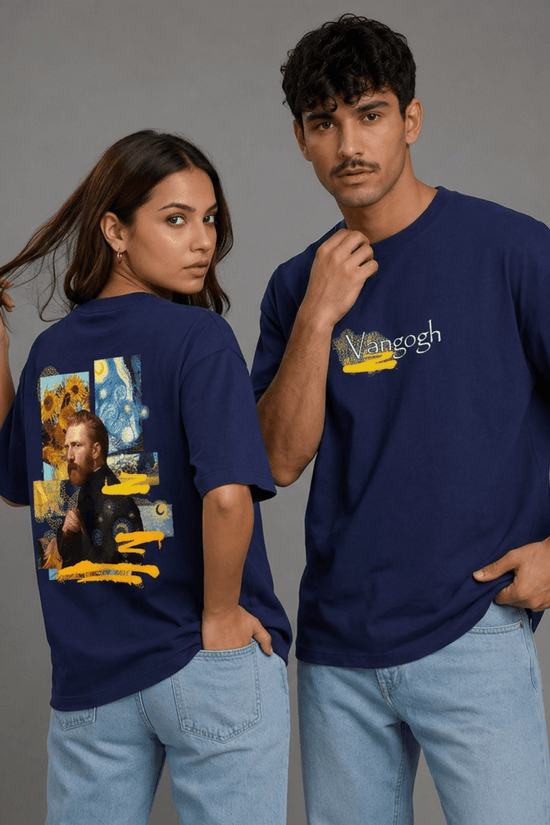 Unisex Printed Oversized  T-Shirt – Vangogh