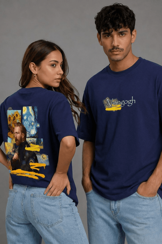 Unisex Printed Oversized  T-Shirt – Vangogh