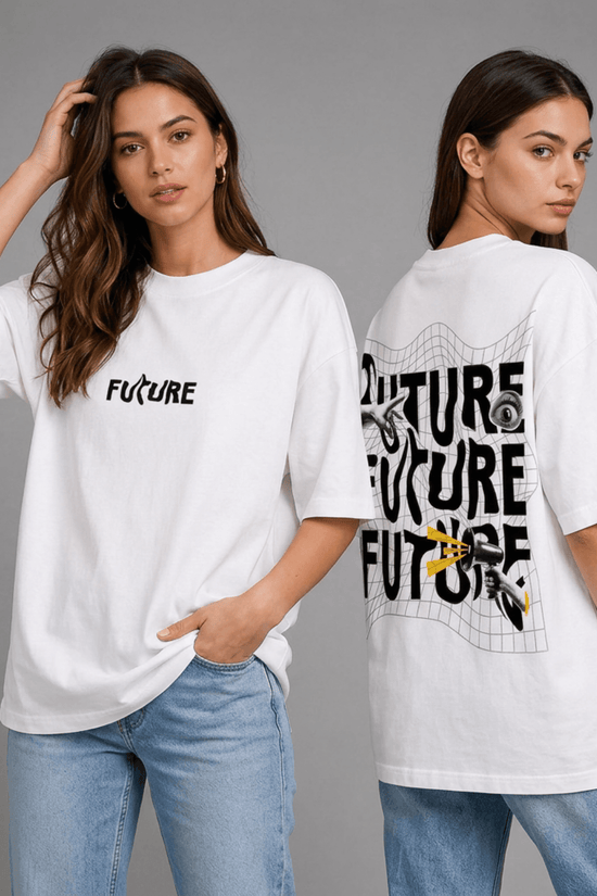 Women’s Oversized Graphic T-Shirt – Future Vision