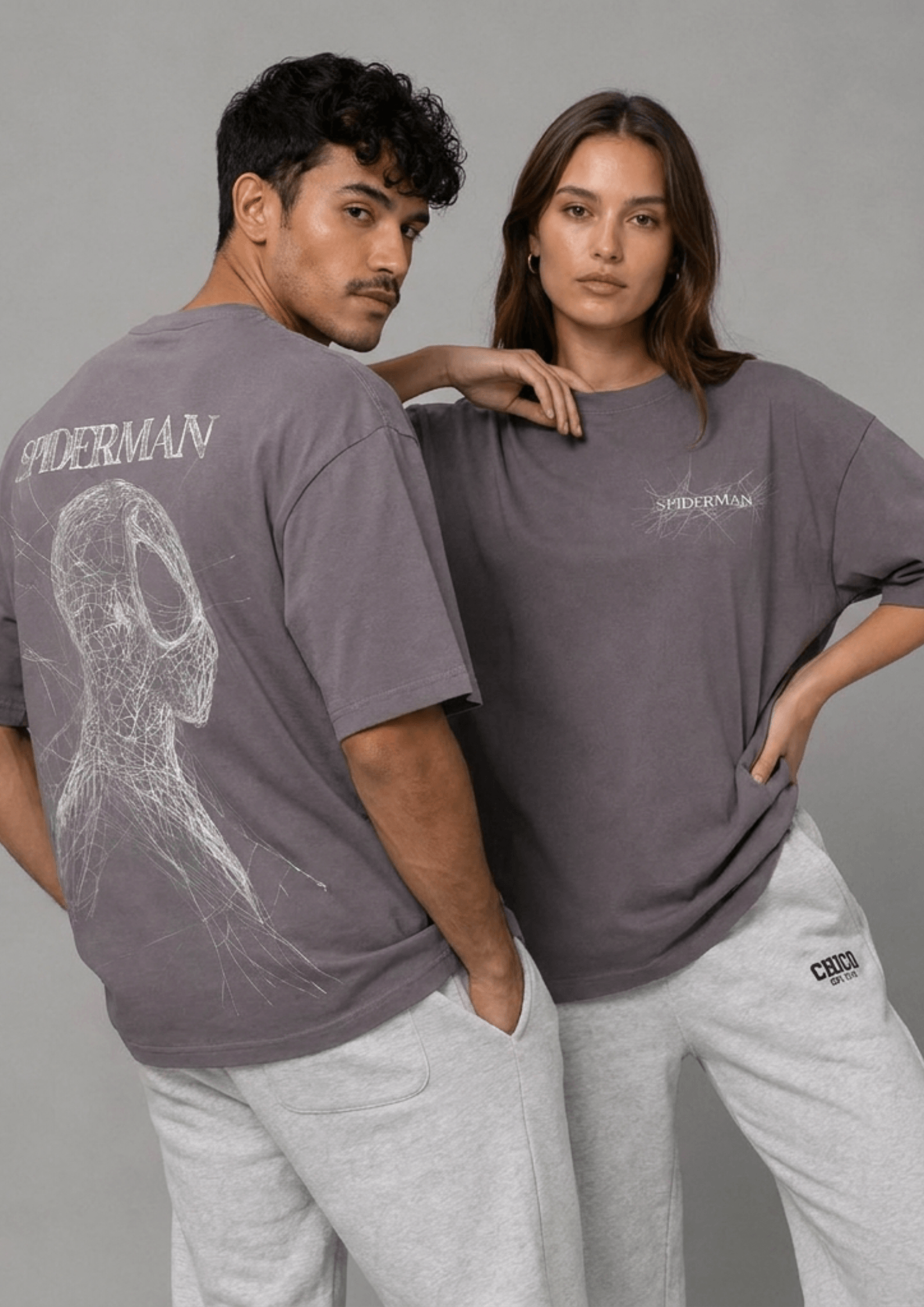 Unisex Printed Oversized  T-Shirt – SPIDER MAN