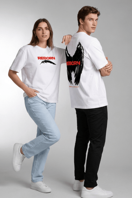 Unisex Printed Oversized  T-Shirt – REBORN