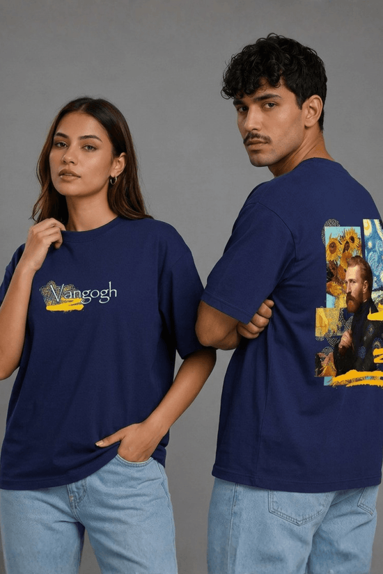 Unisex Printed Oversized  T-Shirt – Vangogh