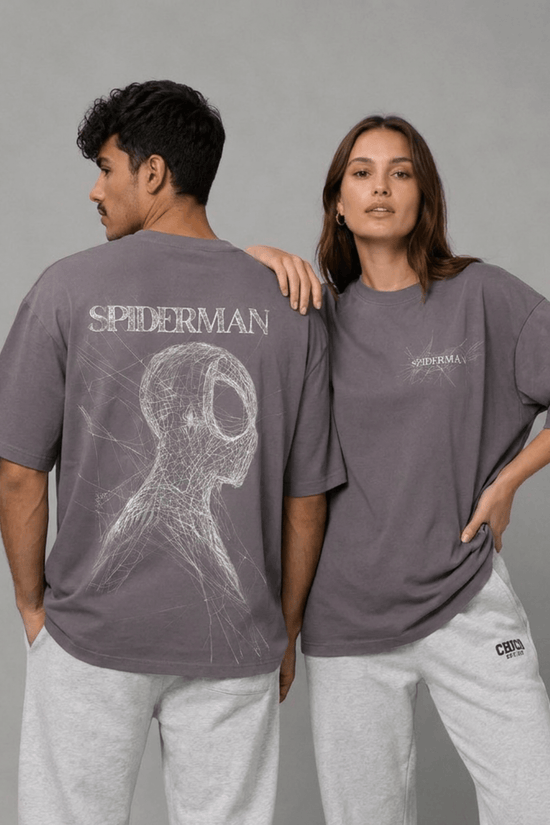Unisex Printed Oversized  T-Shirt – SPIDER MAN
