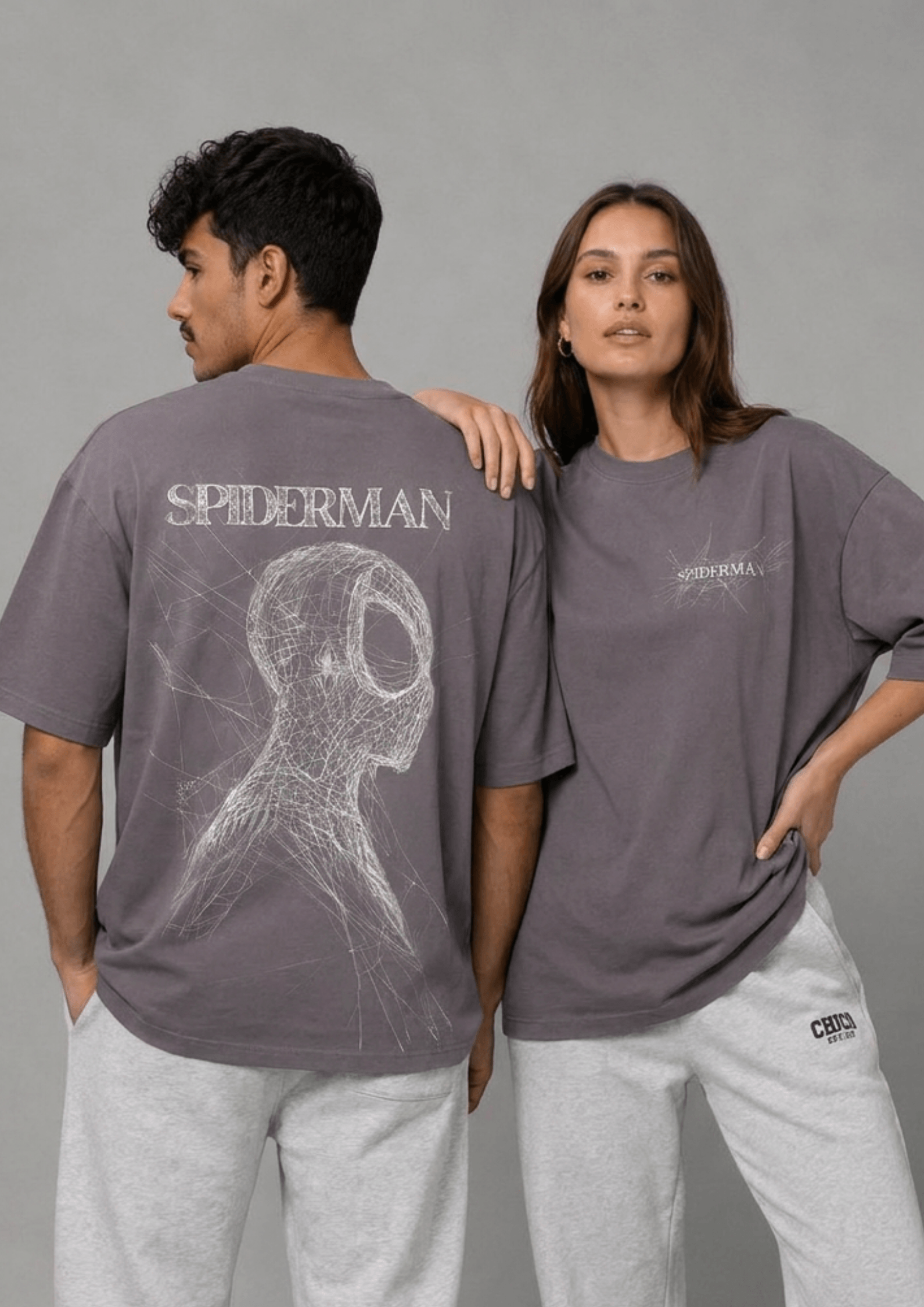 Unisex Printed Oversized  T-Shirt – SPIDER MAN