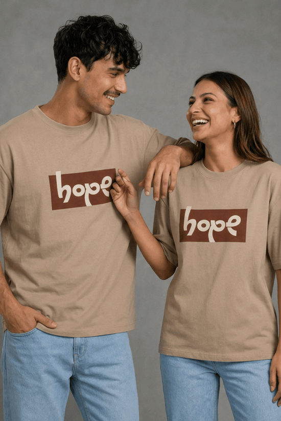 Unisex Printed Oversized  T-Shirt – hope
