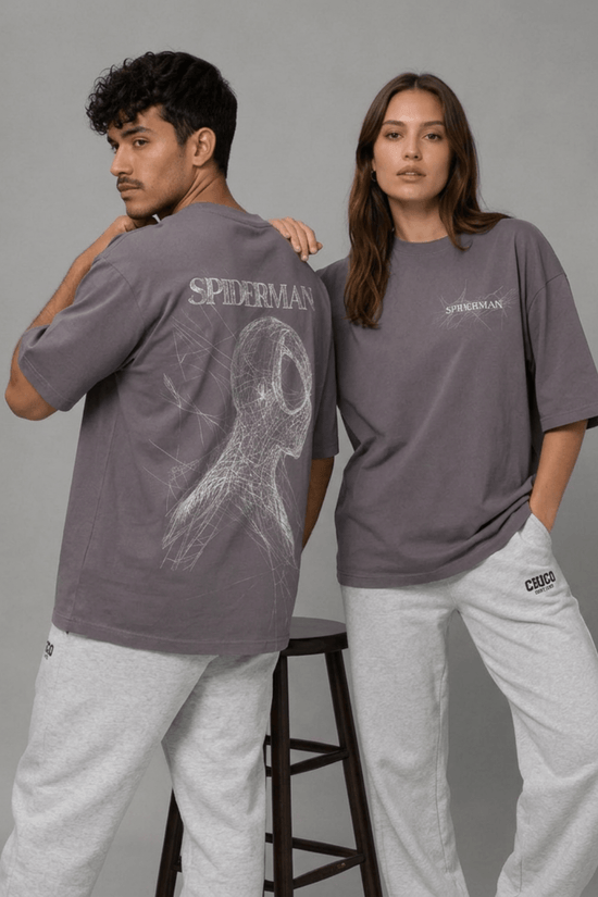 Unisex Printed Oversized  T-Shirt – SPIDER MAN