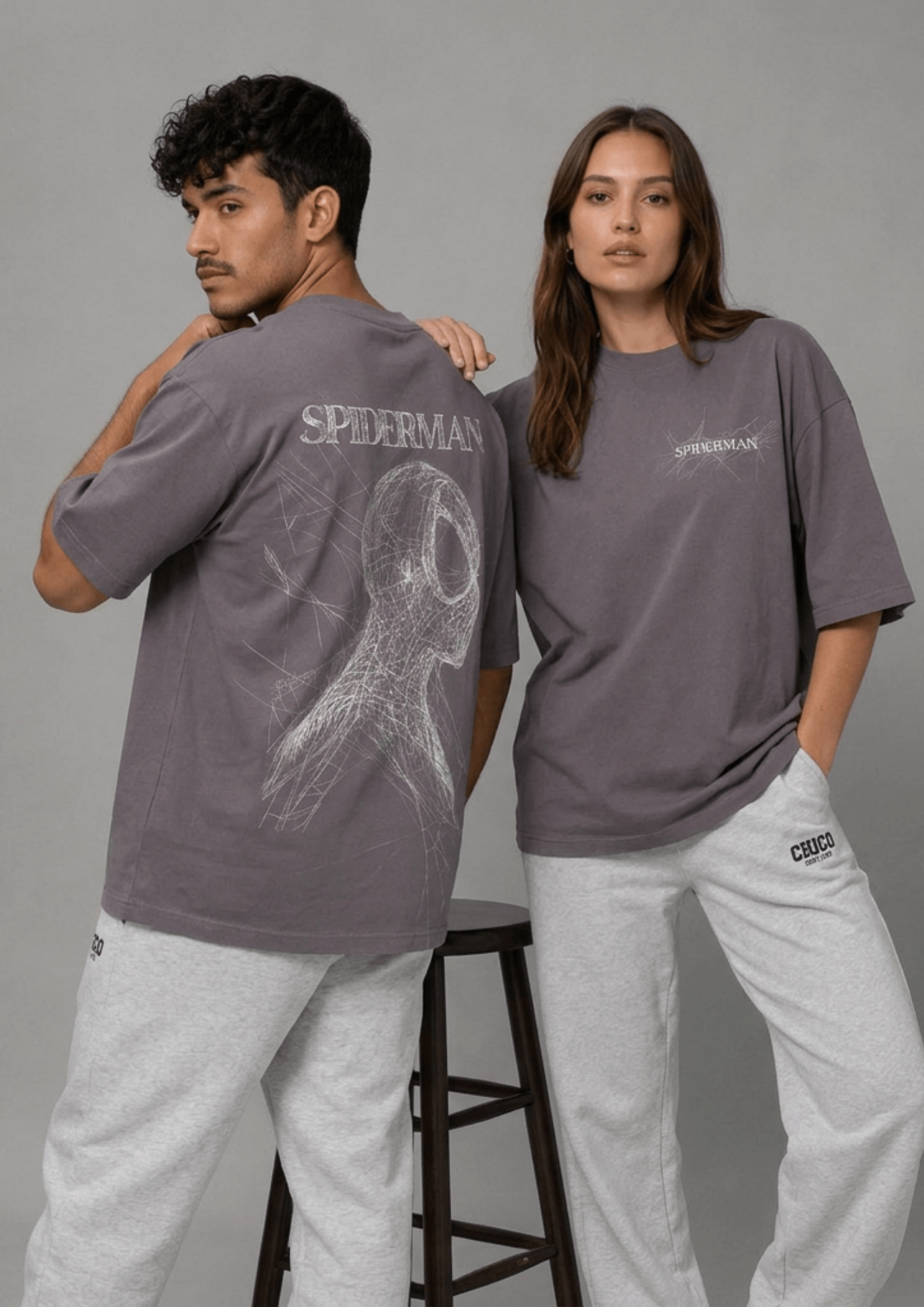 Unisex Printed Oversized  T-Shirt – SPIDER MAN