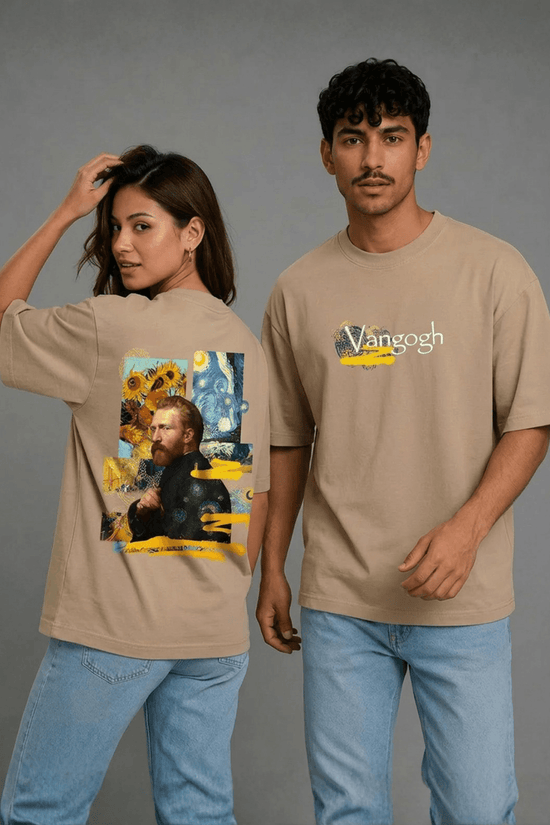 Unisex Printed Oversized  T-Shirt – Vangogh