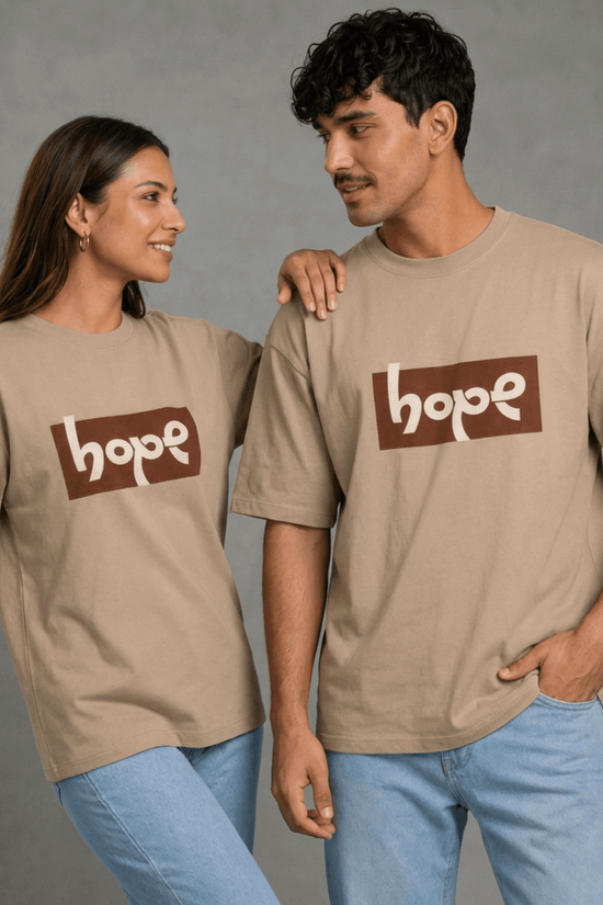 Unisex Printed Oversized  T-Shirt – hope