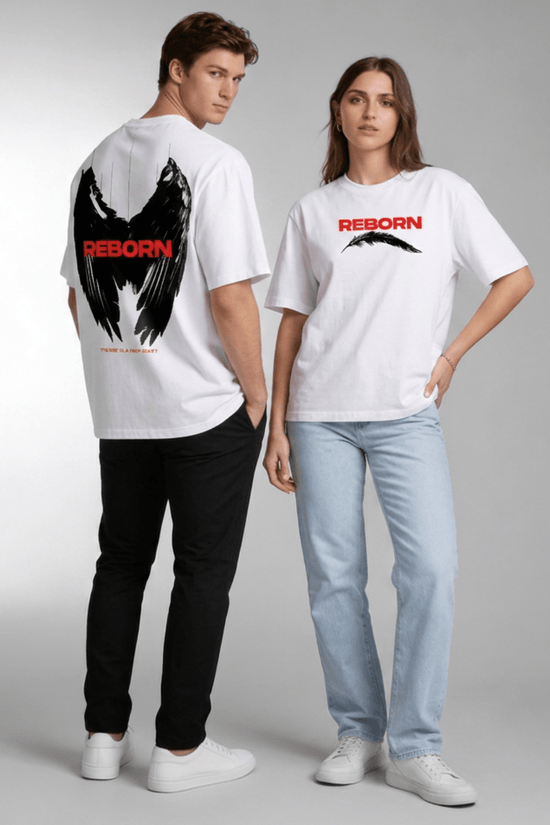 Unisex Printed Oversized  T-Shirt – REBORN