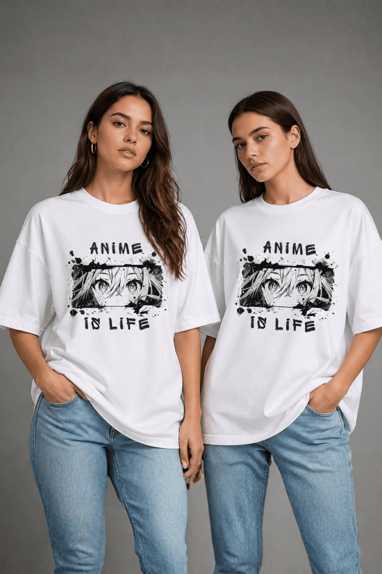 Women’s Oversized Anime Graphic T-Shirt – Anime Is Life