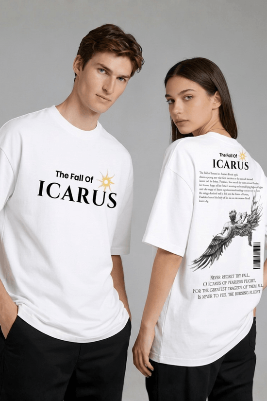 Unisex Printed Oversized  T-Shirt – ICARUS