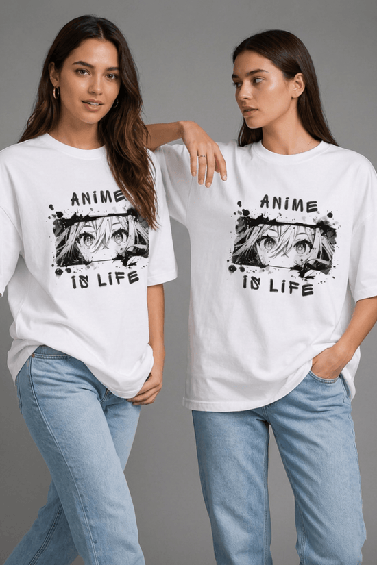 Women’s Oversized Anime Graphic T-Shirt – Anime Is Life