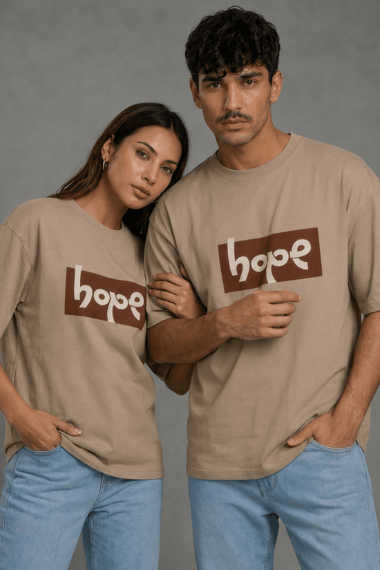 Unisex Printed Oversized  T-Shirt – hope