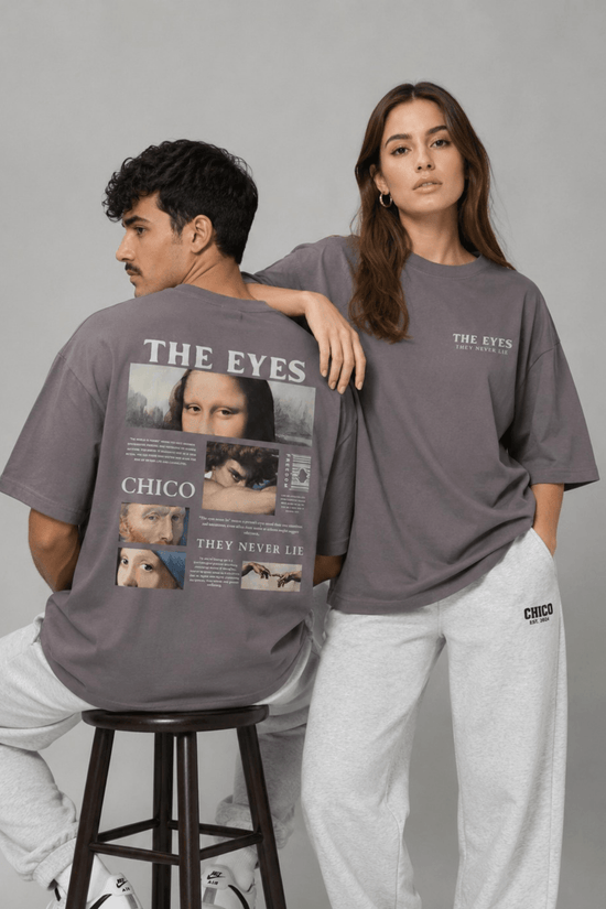 Unisex Printed Oversized  T-Shirt – THE EYES