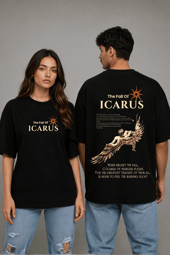 Unisex Printed Oversized  T-Shirt – ICARUS