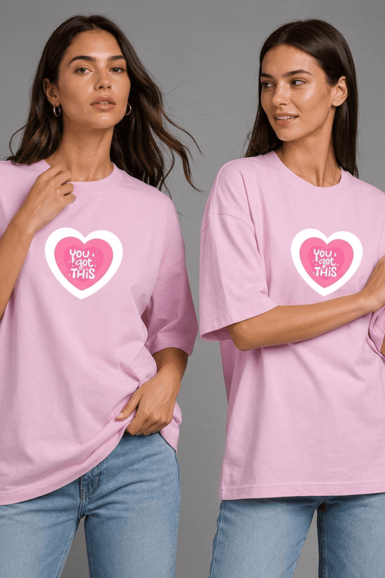 Unisex Oversized Graphic T-Shirt – You Got This Edition