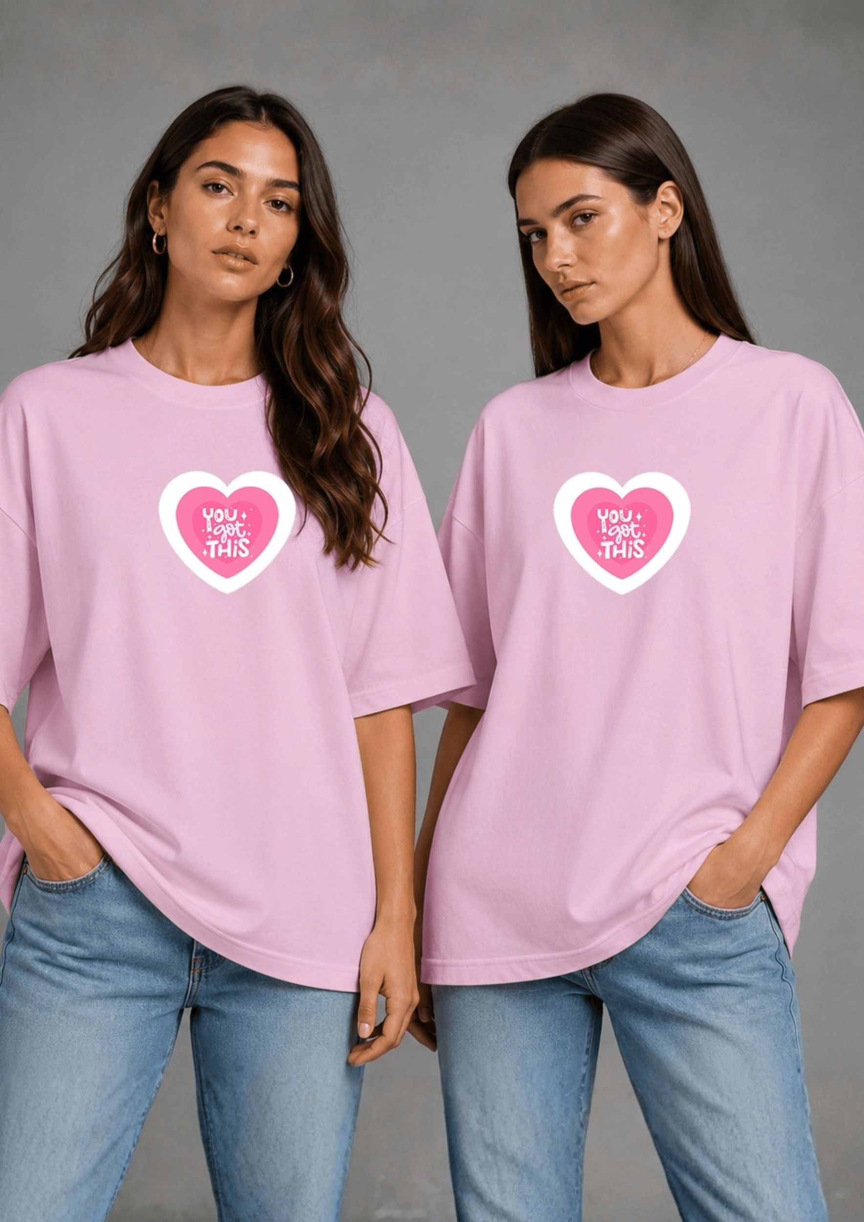 Unisex Oversized Graphic T-Shirt – You Got This Edition