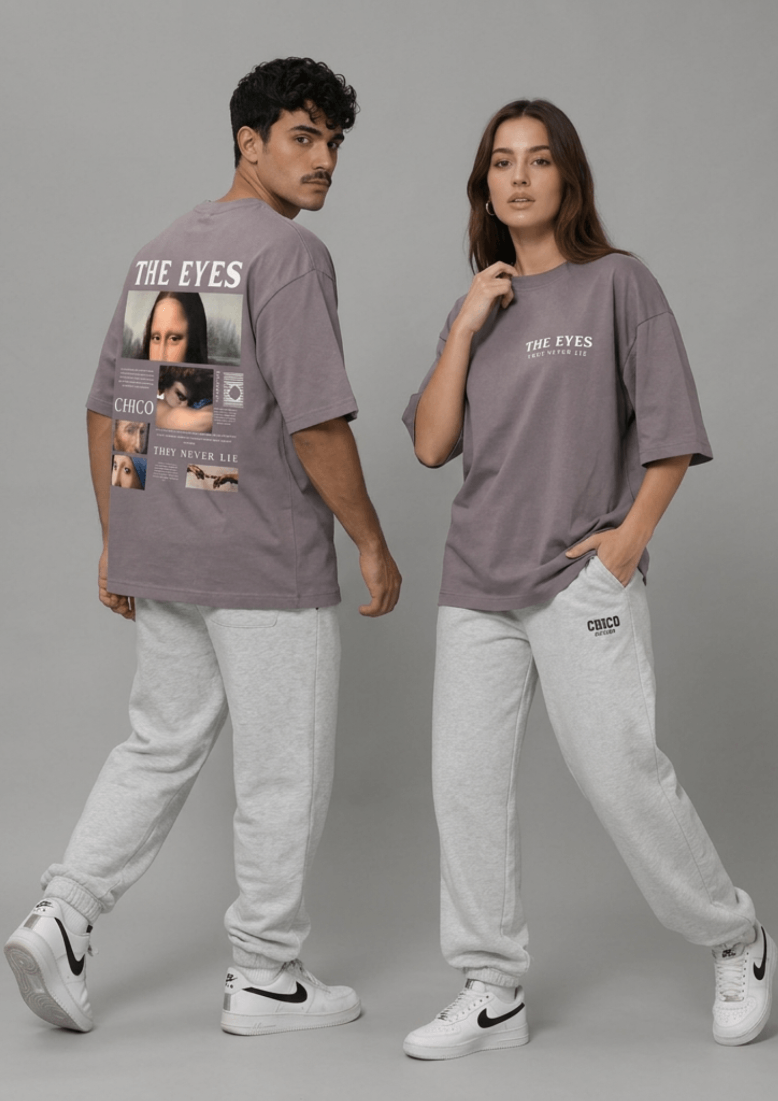 Unisex Oversized Graphic T-Shirt – The Eyes Edition