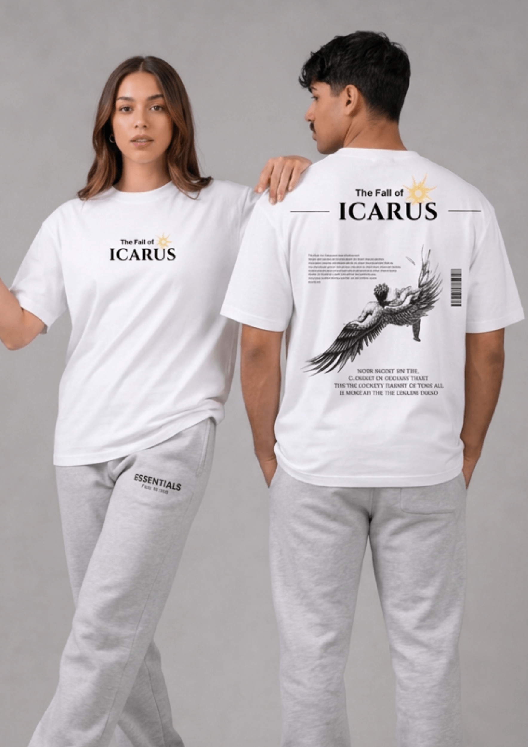 Unisex Printed Oversized  T-Shirt – ICARUS