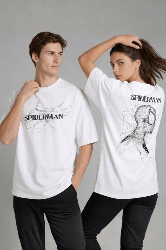 Unisex Printed Oversized  T-Shirt – SPIDER MAN