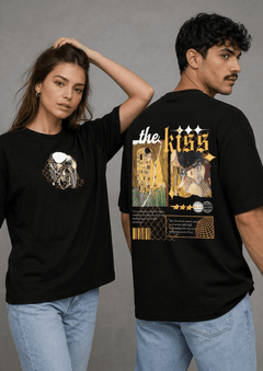Unisex Printed Oversized  T-Shirt – The Kiss