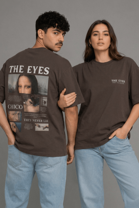 Unisex Printed Oversized  T-Shirt – THE EYES