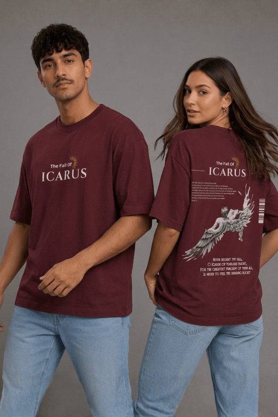 Unisex Printed Oversized  T-Shirt – ICARUS
