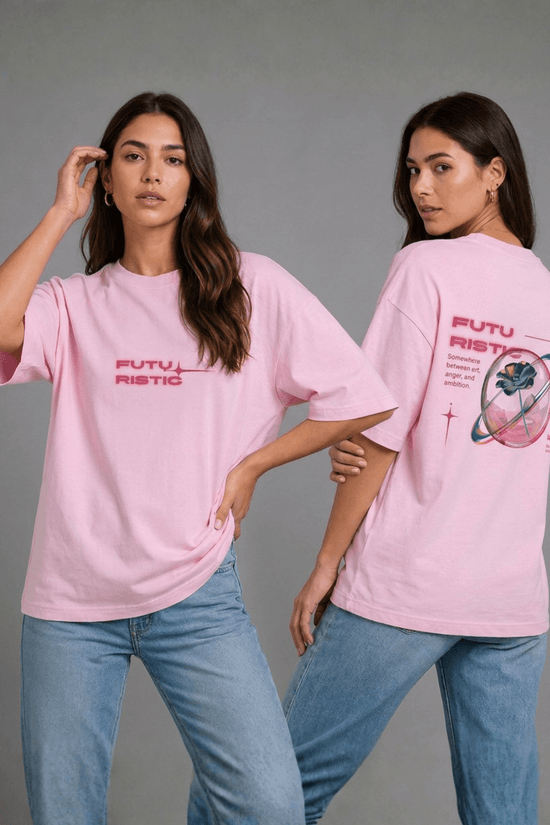 Women’s Printed Oversized  T-Shirt – FUTURISTIC