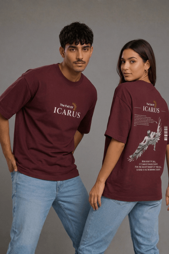 Unisex Printed Oversized  T-Shirt – ICARUS