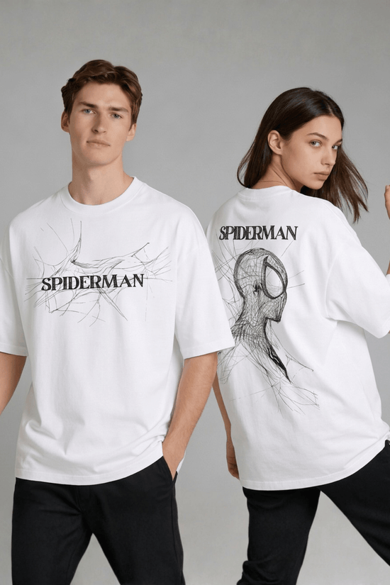 Unisex Printed Oversized  T-Shirt – SPIDER MAN