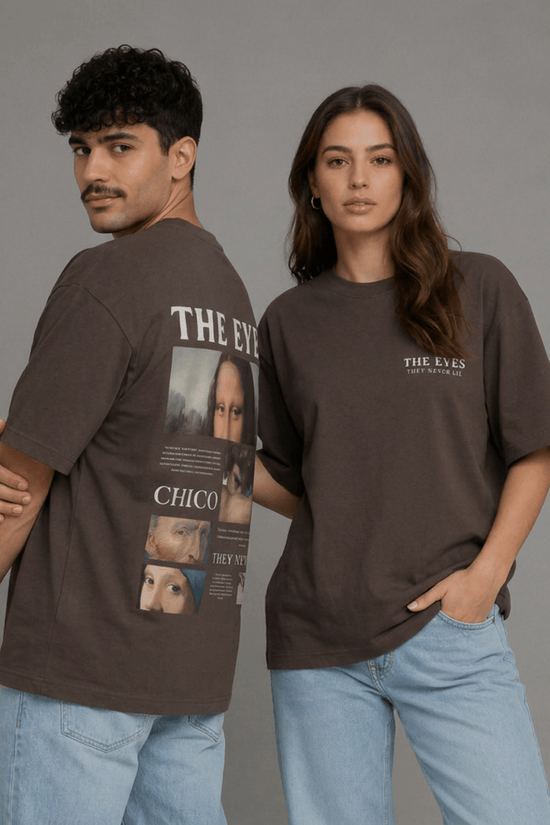 Unisex Oversized Graphic T-Shirt – The Eyes Edition