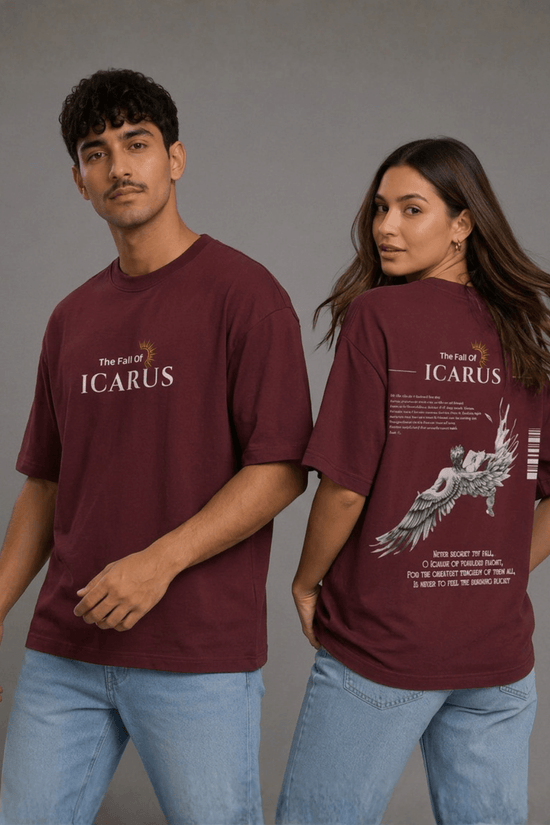 Unisex Printed Oversized  T-Shirt – ICARUS